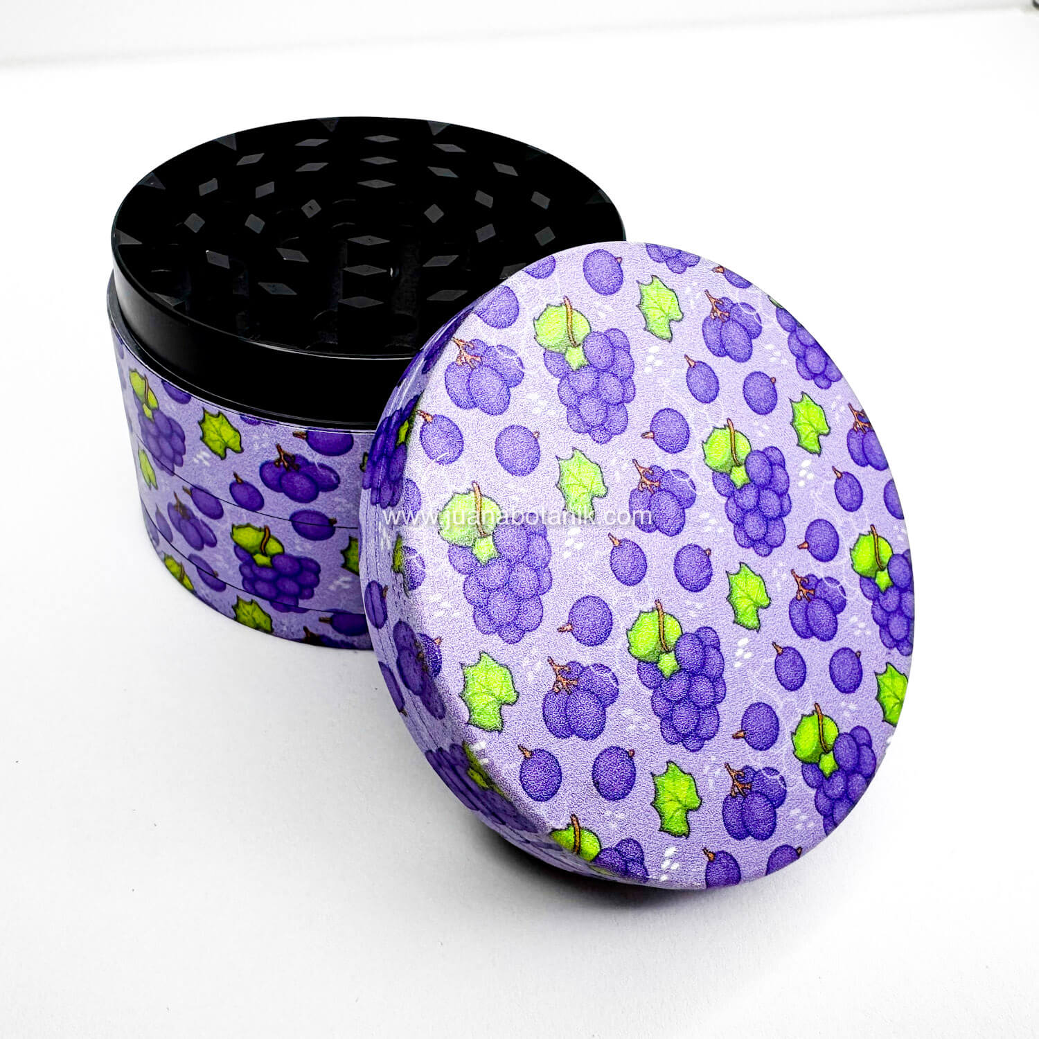Grinder metálico 63mm 4 pisos uvas morado