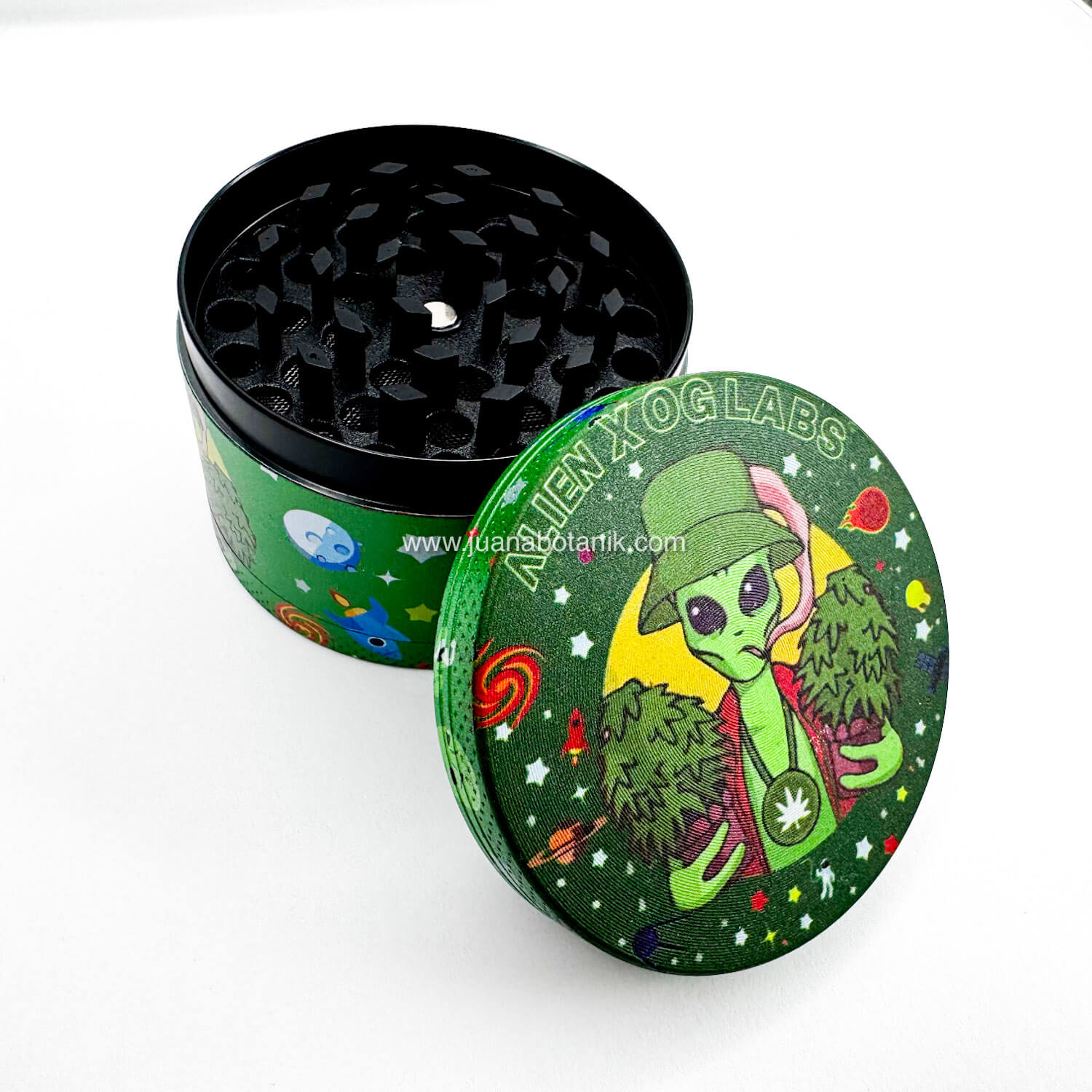 Grinder metálico 4 pisos 63mm alien con matas